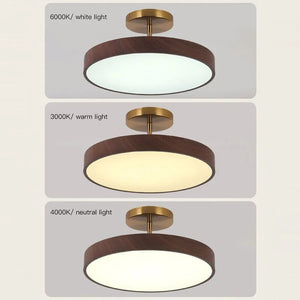 Oak Wood Pendant Ceiling Light-Pendant Lights