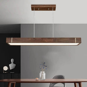 Oak Wood Slate Kitchen Island Lighting-Kitchen Island