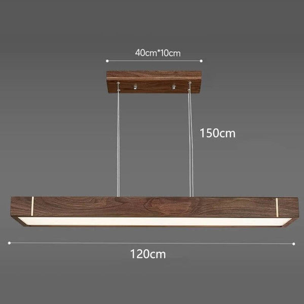 Oak Wood Slate Kitchen Island Lighting-Kitchen Island