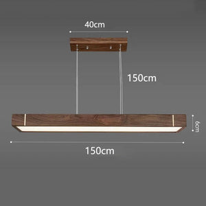 Oak Wood Slate Kitchen Island Lighting-Kitchen Island