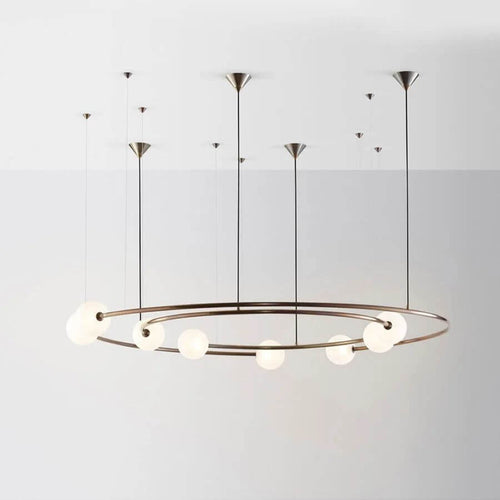 Orbit Glass Ball LED Pendant Chandelier-Ceiling Chandelier