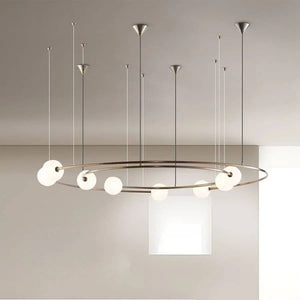 Orbit Glass Ball LED Pendant Chandelier-Ceiling Chandelier