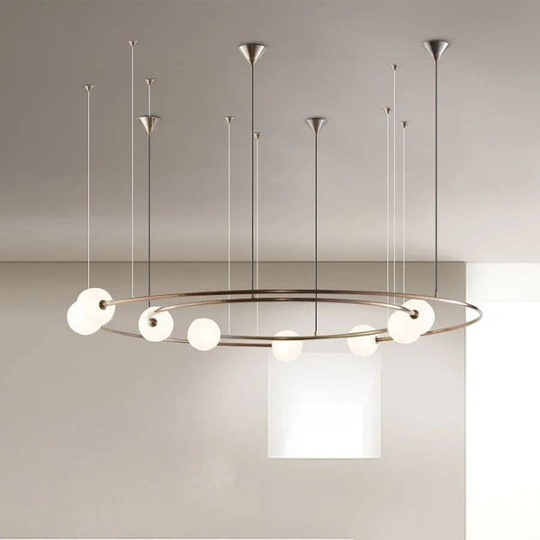 Orbit Glass Ball LED Pendant Chandelier-Ceiling Chandelier