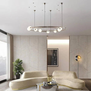 Orbit Glass Ball LED Pendant Chandelier-Ceiling Chandelier