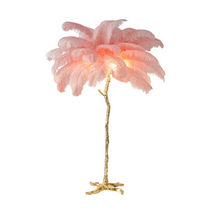 Ostrich Feather Floor Lamp: Graceful Lighting Fixture-Floor Lamp