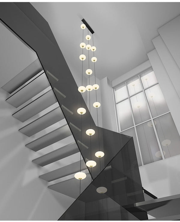 Oval Pendant Chandelier - Illuminate Your Space-Staircase Chandelier