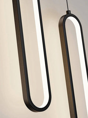 Oval Rings Staircase Chandelier Lighting-Staircase Chandelier