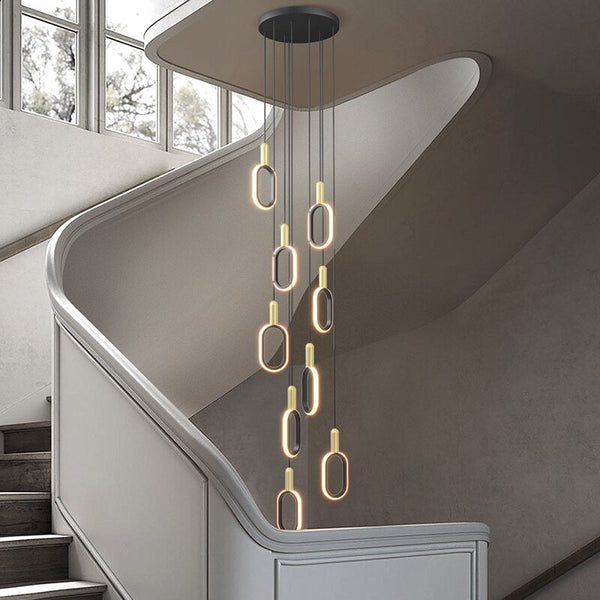 Oval Staircase Chandelier: Illuminate Your Stairs-Staircase Chandelier