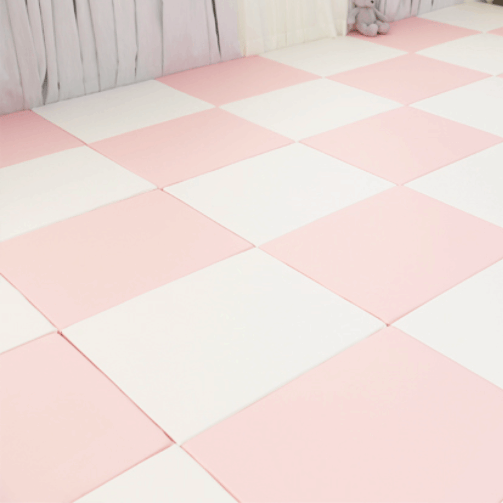 PU Leather Baby Play Mat – Extra Thick 4cm Soft Foam Crawling Mat-Toddler Play Mats