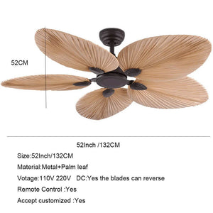 Palm Leaves Ceiling Fan - Designer Ceiling Fan-Ceiling Fans