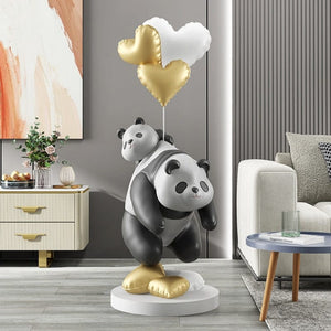 Panda Statue: A Majestic and Adorable Home Décor-Statue & Ornaments