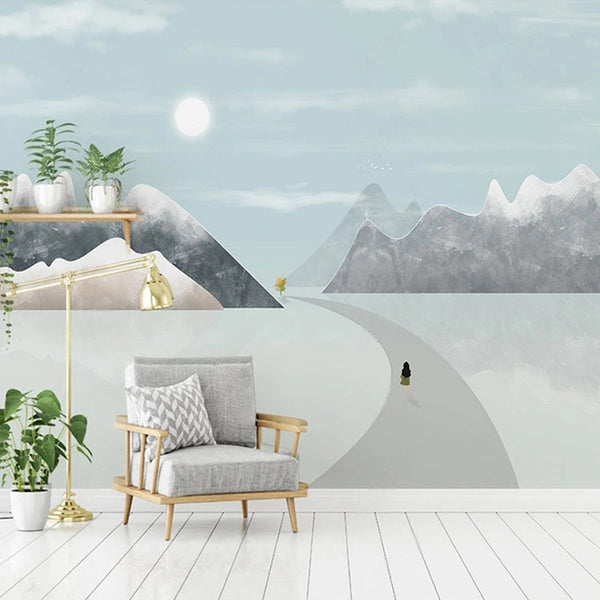 Passage to Mountains Wallpaper: Transform Your Space-Mountain Wallpaper