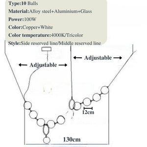 Pearl Globe Chandelier: Exquisite Lighting Fixture-Chandeliers