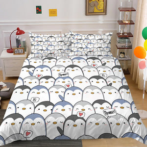Penguin Bedding Set: Quality Penguin Bedding Set-Bedding Set Kids