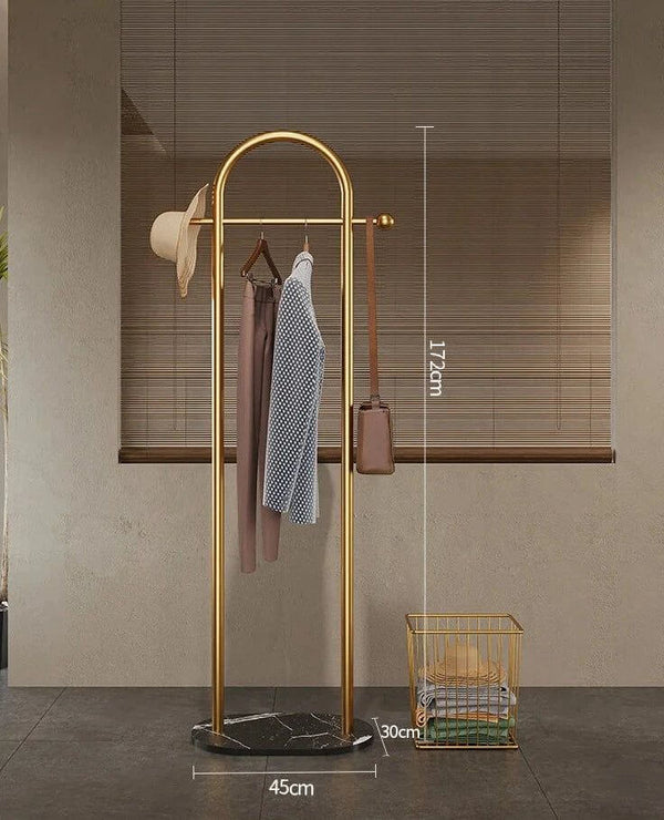 Perchero Designer Floor Standing Coat Racks-Drying Racks & Hangers