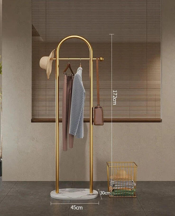 Perchero Designer Floor Standing Coat Racks-Drying Racks & Hangers