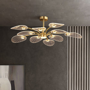 Petals Chandelier: Illuminate Your Space with Grace-Ceiling Chandelier