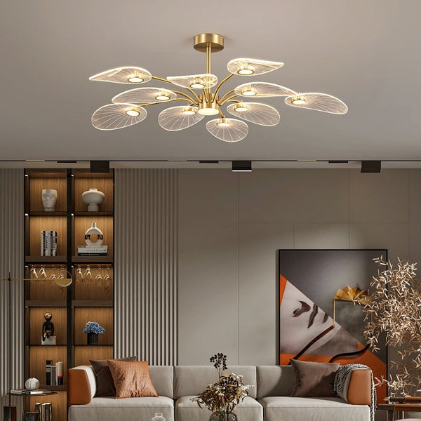Petals Chandelier: Illuminate Your Space with Grace-Ceiling Chandelier