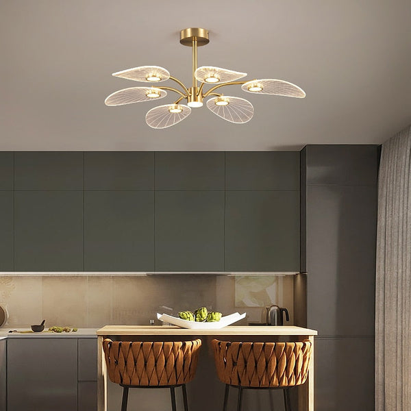 Petals Chandelier: Illuminate Your Space with Grace-Ceiling Chandelier
