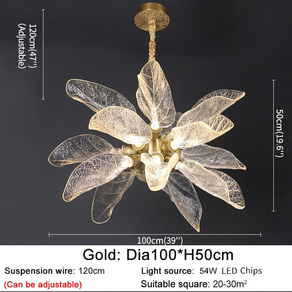 Petals Nest Crystal Chandelier: Stunning Home Lighting-Ceiling Chandelier