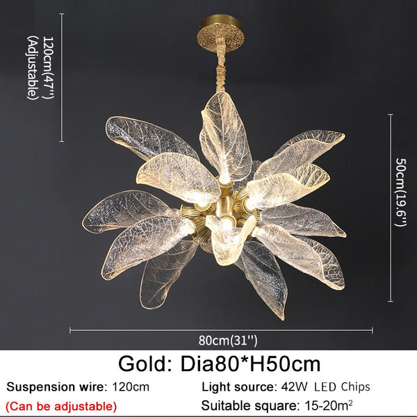 Petals Nest Crystal Chandelier: Stunning Home Lighting-Ceiling Chandelier