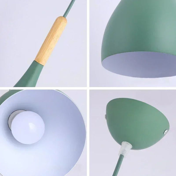 Pine Wood Hanging Lustre Pendant Light - Embrace Natural Elegance-Pendant Lights