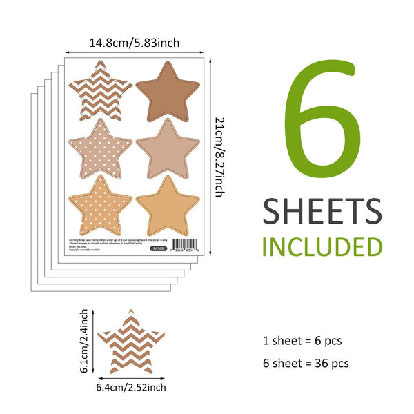 Pink Boho Heart Wall Stickers - Removable Nursery Decals for Girls' Bedroom-