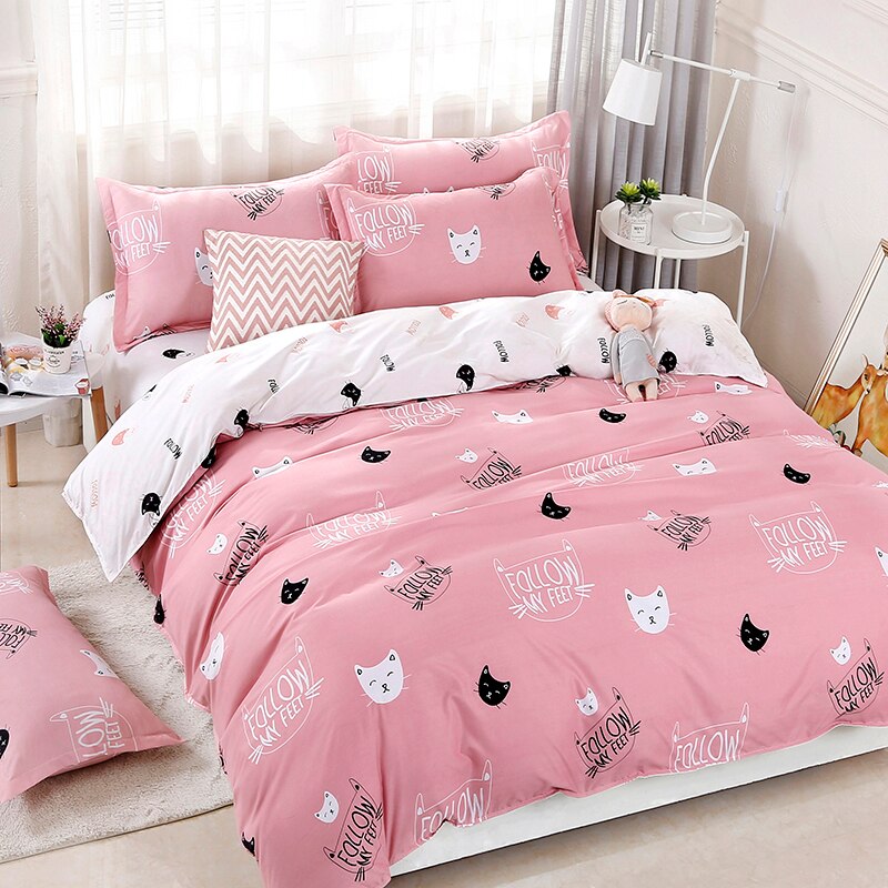 Pink Kitty Bedding Set: The Perfect Choice for Your Bedroom-Bedding Set Kids