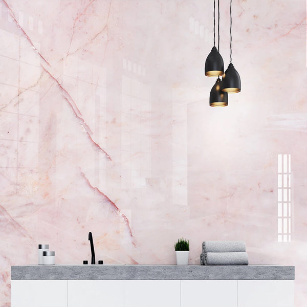 Pink Marble Effect Wallpaper: Stylish & Elegant Décor-Marble Design Wallpaper