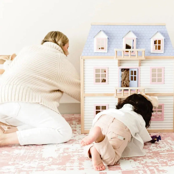 Pink Marble Puzzle Play Mat Tiles – Soft Foam Baby Play Mats-Toddler Play Mats