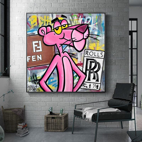 Pink Panther Fendi Art: Unveiling Vibrant Masterpieces-Wall Posters