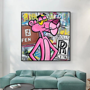 Pink Panther Fendi Art: Unveiling Vibrant Masterpieces-Wall Posters