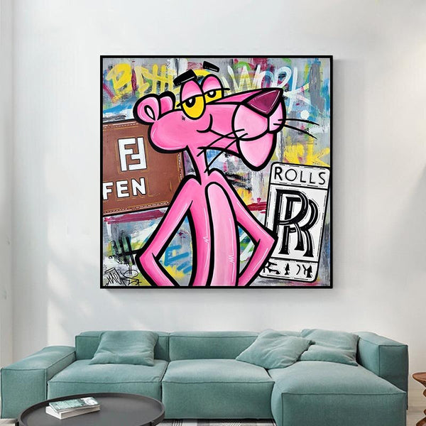 Pink Panther Fendi Art: Unveiling Vibrant Masterpieces-Wall Posters