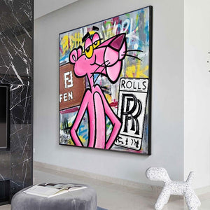 Pink Panther Fendi Art: Unveiling Vibrant Masterpieces-Wall Posters