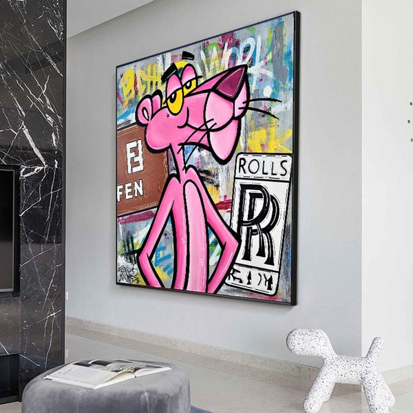 Pink Panther Fendi Art: Unveiling Vibrant Masterpieces-Wall Posters