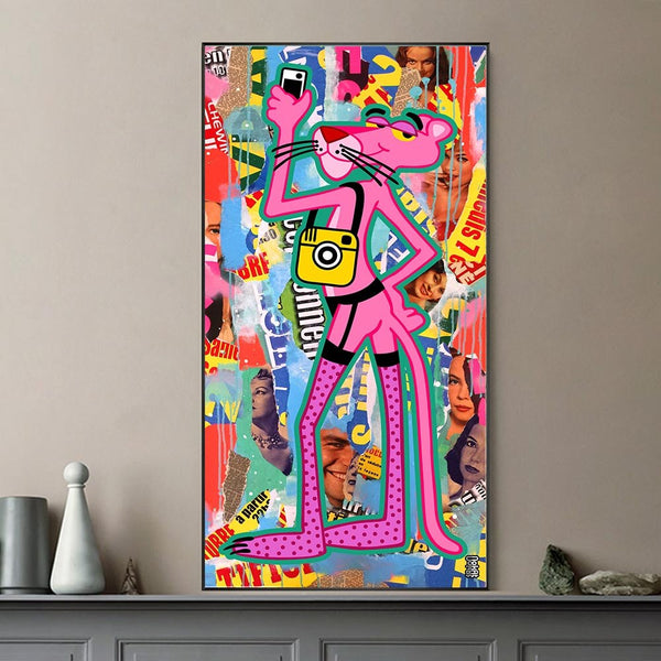 Pink Panther Insta Model Art: Exquisite & Eye-catching-Wall Posters