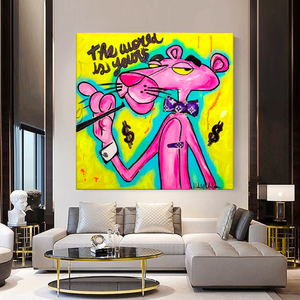 Pink Panther Poster Art: Captivating and Playful Designs-Wall Posters
