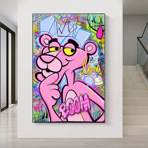 Pink Panther Poster: Quirky & Stylish Canvas Wall Art-Wall Posters