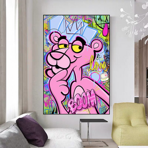 Pink Panther Poster: Quirky & Stylish Canvas Wall Art-Wall Posters