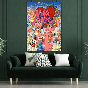 Pink Panther Viva Lavida Canvas Poster Canvas Wall Art-Wall Posters
