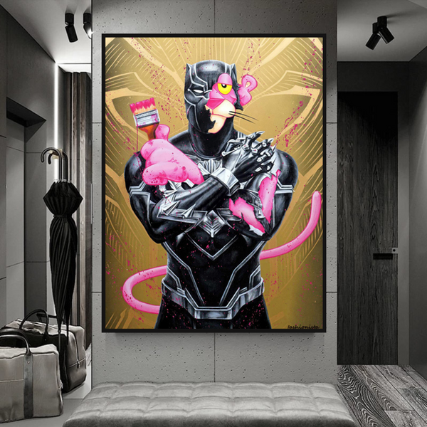 Pink Panther Wall Art – Smoking Art Collection-Wall Posters