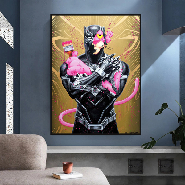 Pink Panther Wall Art – Smoking Art Collection-Wall Posters