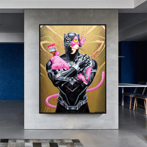 Pink Panther Wall Art – Smoking Art Collection-Wall Posters