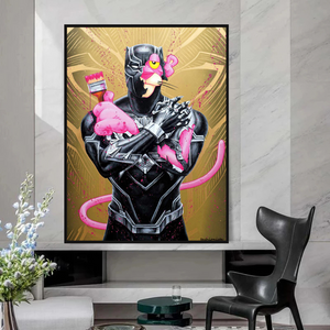 Pink Panther Wall Art – Smoking Art Collection-Wall Posters