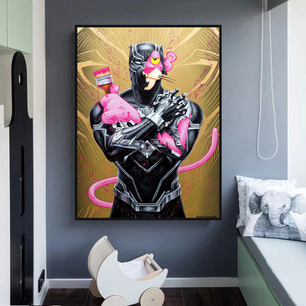 Pink Panther Wall Art – Smoking Art Collection-Wall Posters