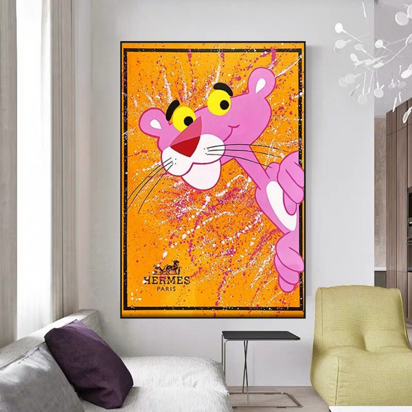 Pink Panther hermes Poster: Stunning Artwork for Sale-Wall Posters
