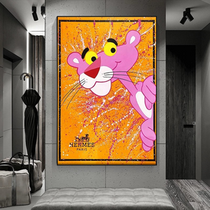Pink Panther hermes Poster: Stunning Artwork for Sale-Wall Posters