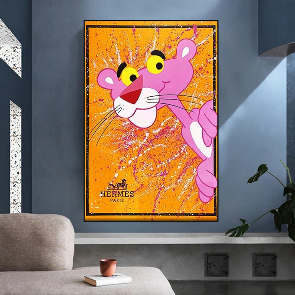Pink Panther hermes Poster: Stunning Artwork for Sale-Wall Posters