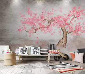 Pink Tree Wallpaper Murals: Vibrant and Stylish Décor-Trees Wallpaper