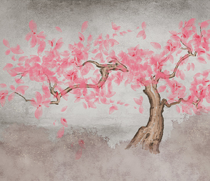 Pink Tree Wallpaper Murals: Vibrant and Stylish Décor-Trees Wallpaper